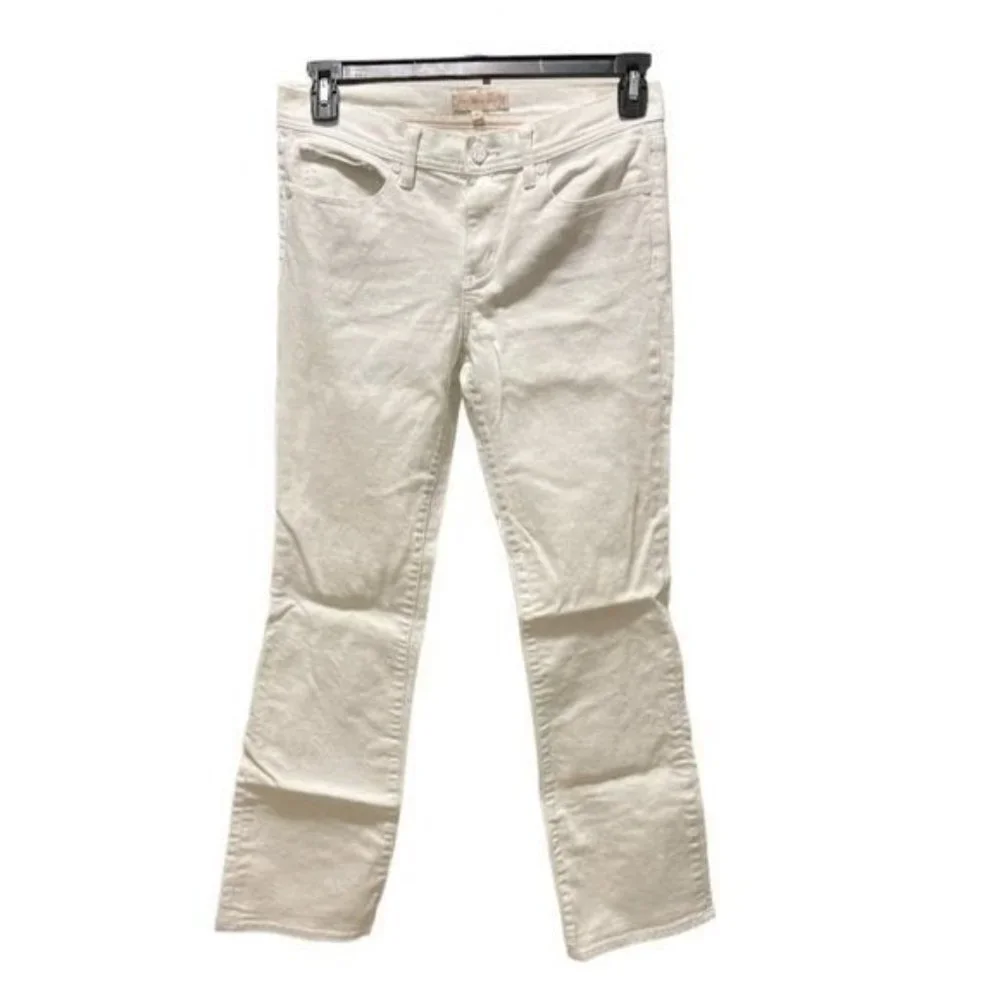 Tory Burch Classic Tory Boot White Bootcut Jeans Size 28